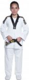 Microfibra Branco c/ gola Preta Infantil